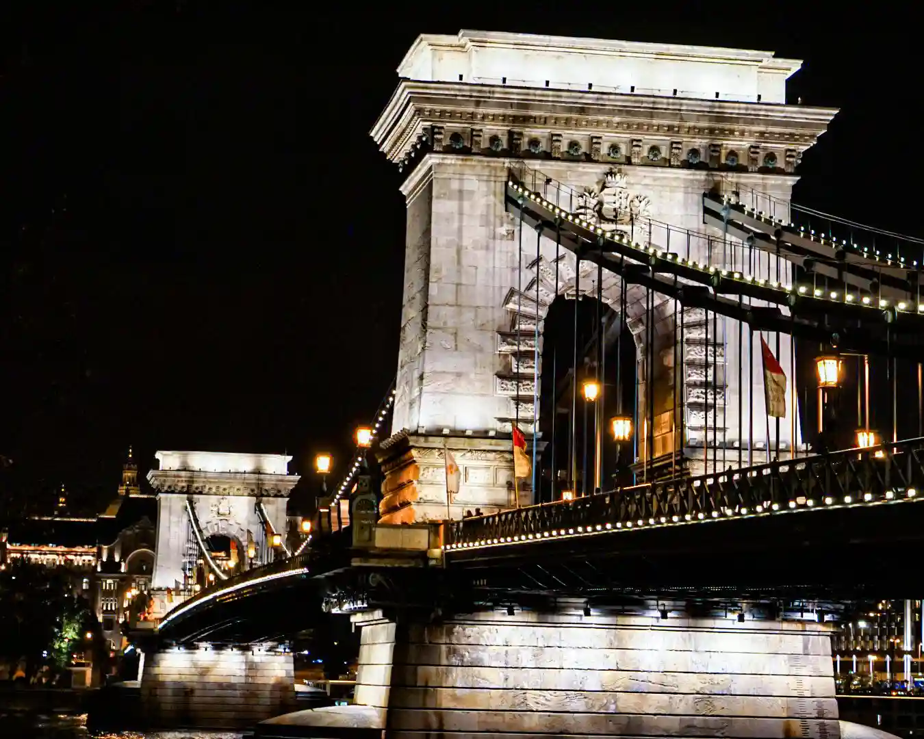 Szechenyi Bridge at Night