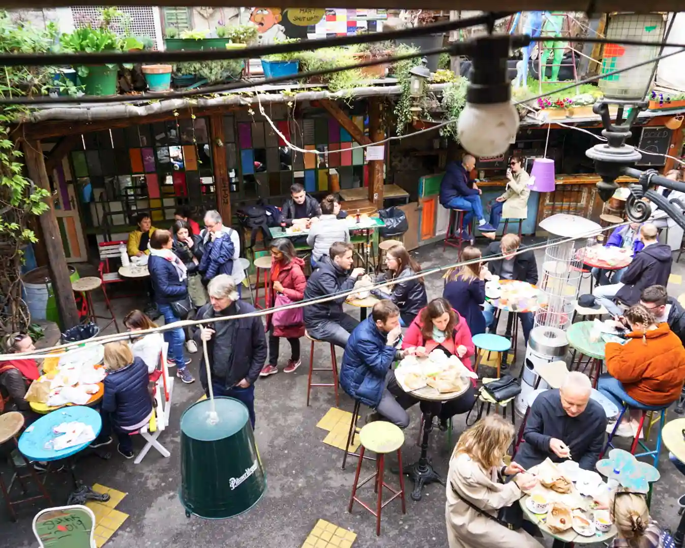 Szimpla Kert interior tables