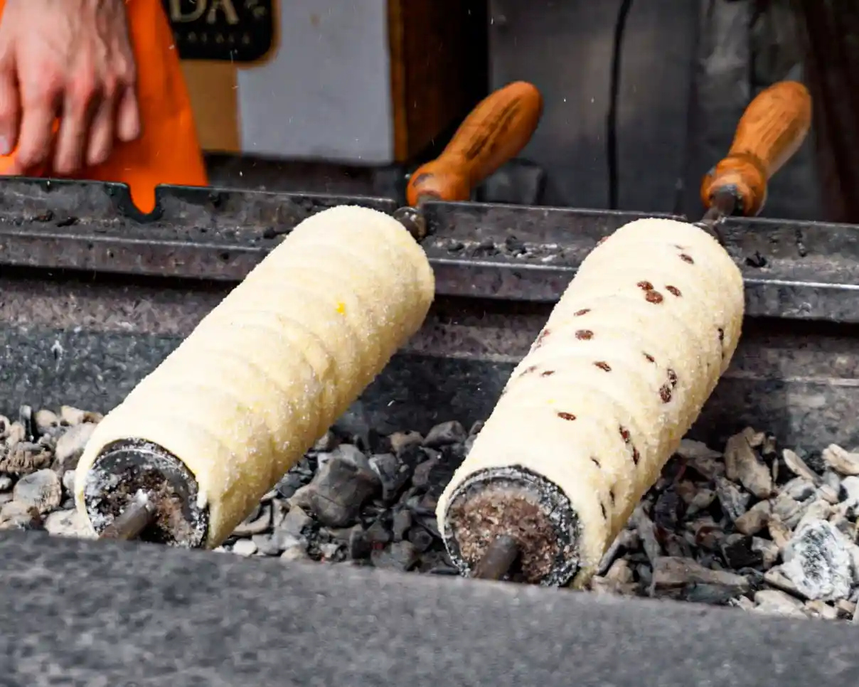 Chimney Cakes over hot coals