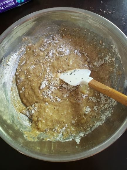 mixing batter