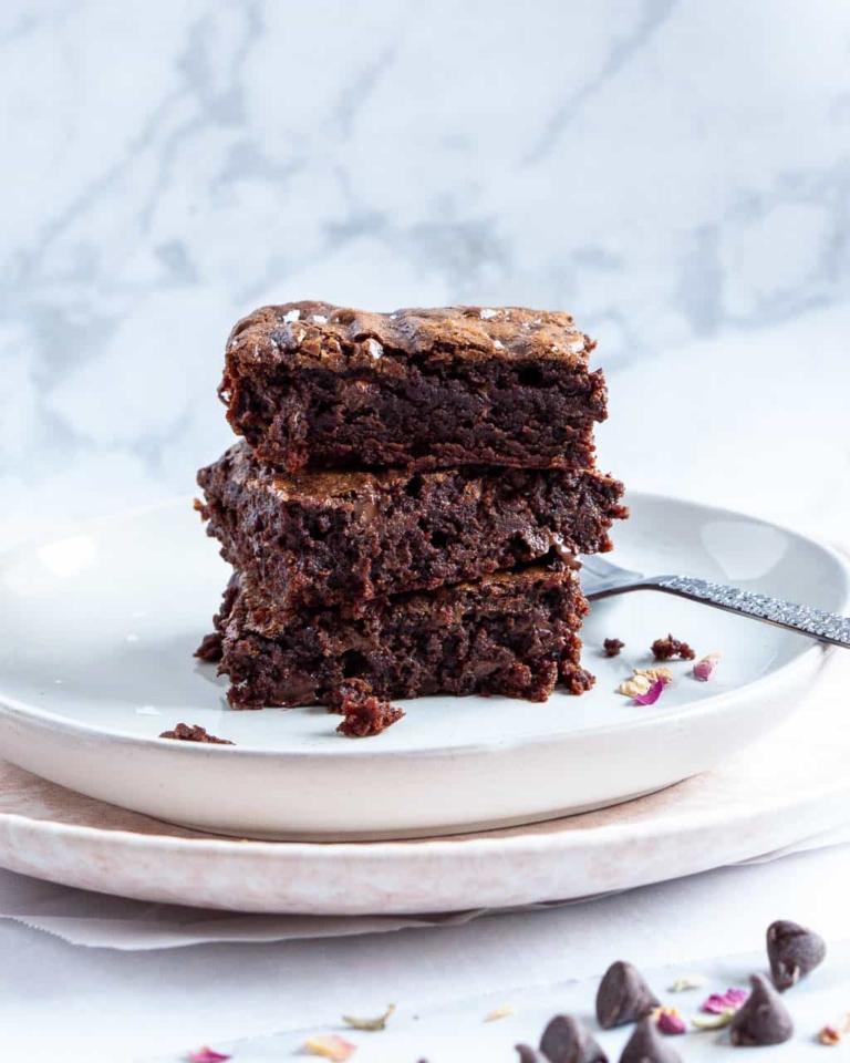 Brownies Stacked On Top Of Each Other