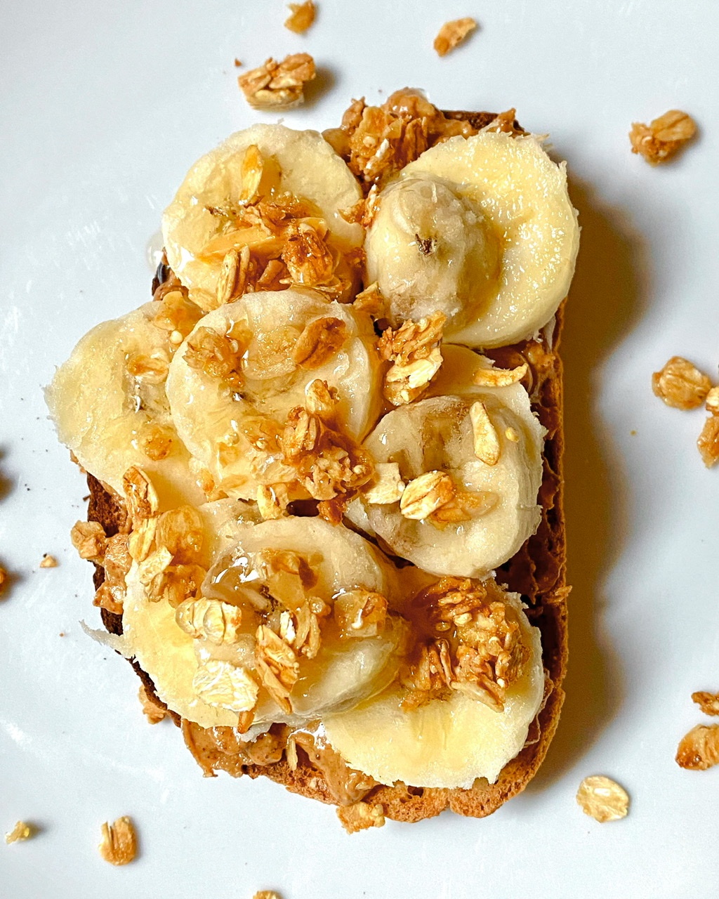 Granola on Toasted Bread