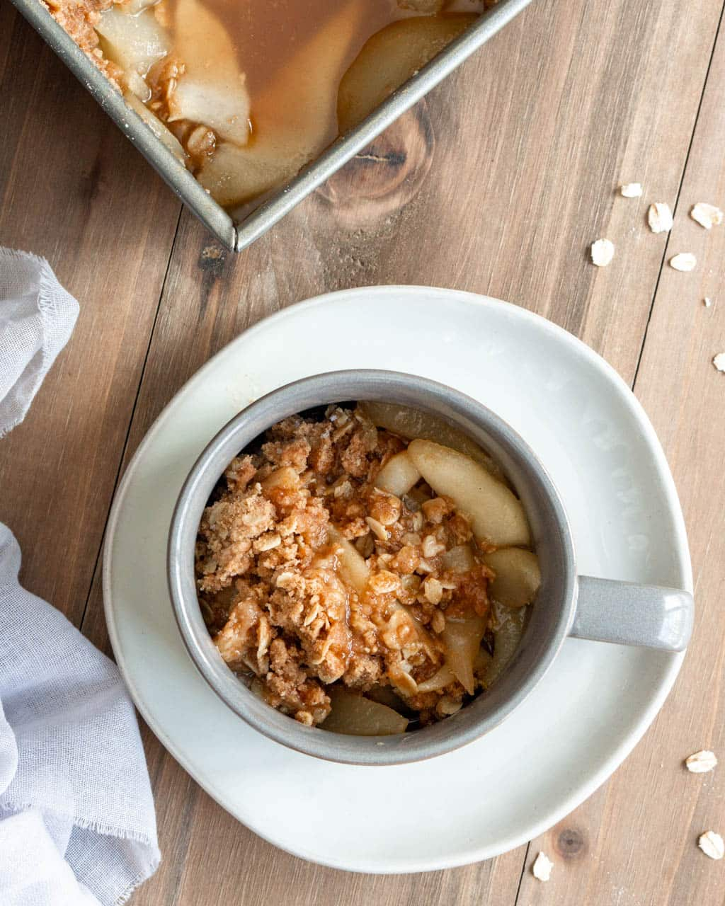 Pear Crisp in a Mug