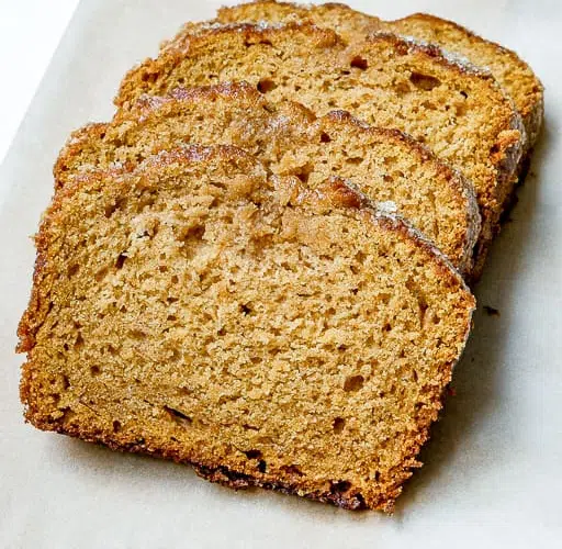 Sliced Pumpkin Bread