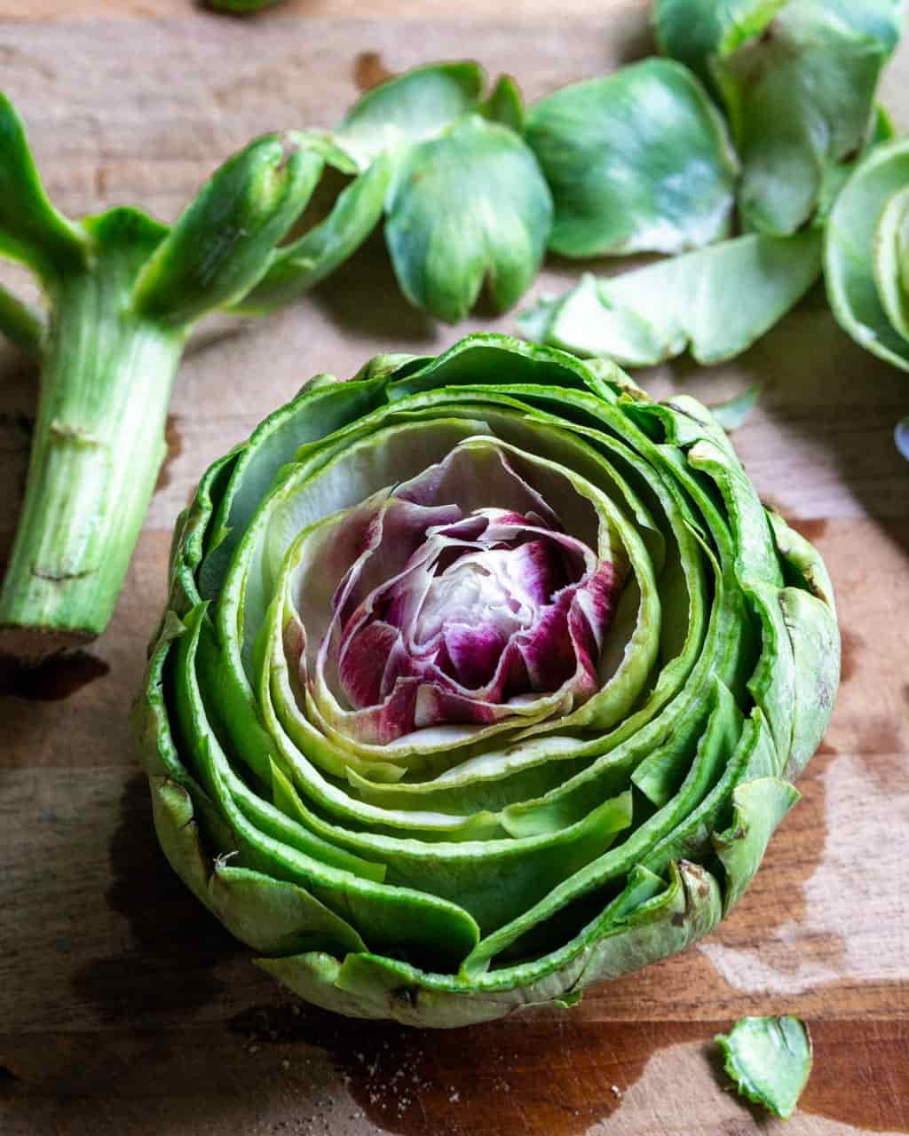 Artichoke with Top Cut Off