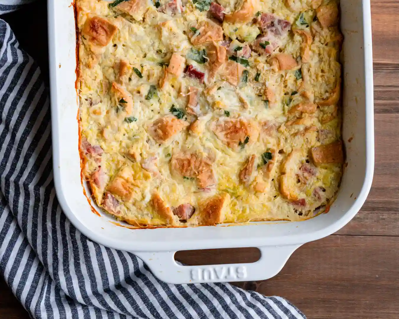 Ham and Cheese Breakfast Strata - Stillwood Kitchen