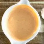 zesty burger sauce in a bowl