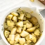 Italian potato salad in a large bowl.