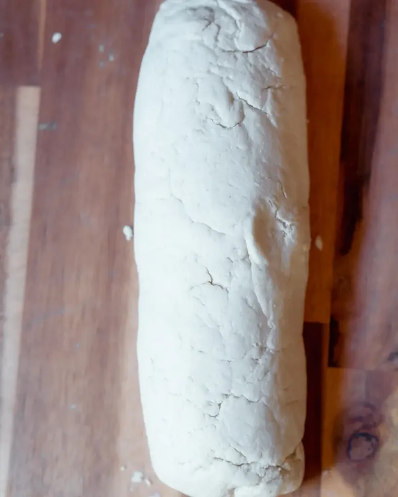 A log of dough.