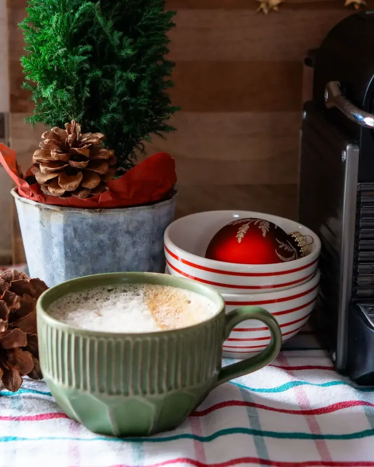 A cup mug of gingerbread latte.